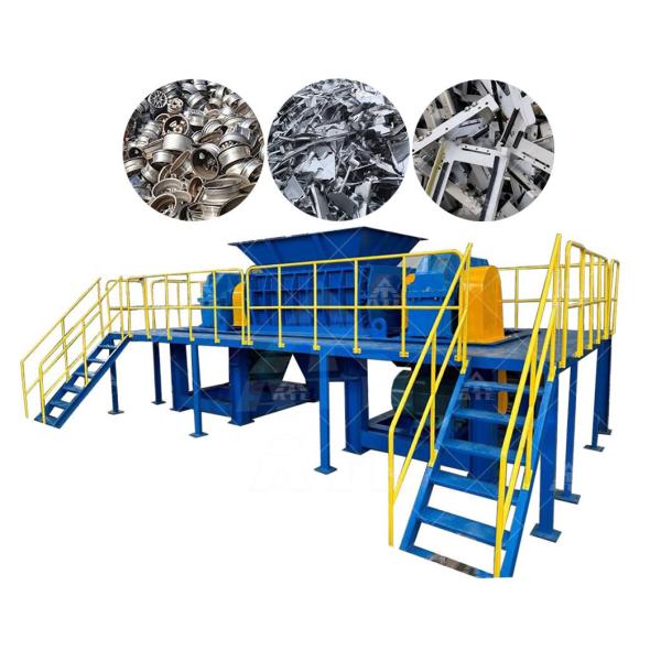 Déchiqueteur à deux arbres de fer, déchiqueteur de déchets métalliques à haut