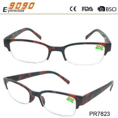 New arrival and hot sale semi-rimless reading glasses,suitable for women and men