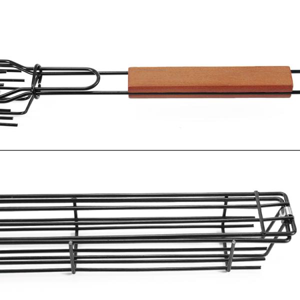 Корзина 48*6cm приготовления на гриле креветки Kabob картофельных чипсов стейка Nonstick