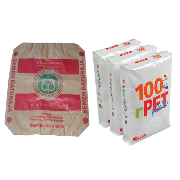 600mm Width BOPP Laminated Pp Woven Bag , Polypropylene Rice Bags