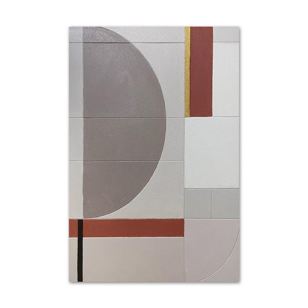 Hand Painted Colorful Textured Artwork Modern Geometric Oil Painting of Animal for Home Decoration Wall Hanging