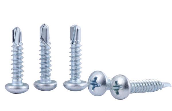 Zinc Plated Steel Pan Head Phillips Drive Self Drilling Screws DIN7504N