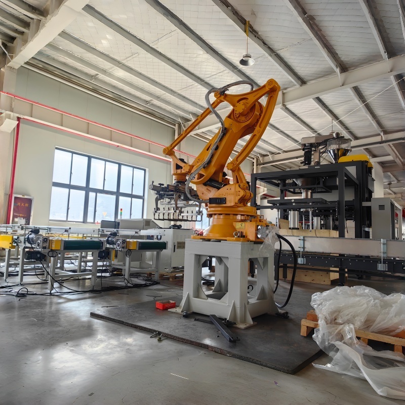 ABB FANUC KAWASAKI KUKA Robotic Palletizer – Fully Automatic Bag & Box Palletizing Solution