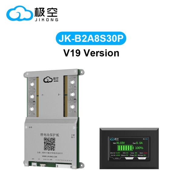 Jikong Jk B2a8s30p Smart BMS 2A Active Balance 4s 5s 6s 7s 8s 300A 12V 24V Bt for LiFePO4 Li-ion Lto Battery Management System