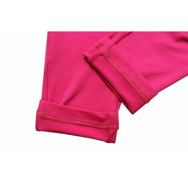 88% polyester 12% spandex Elastic Waist ladies sports trousers 8 Colors