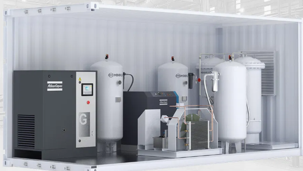 Minnuo PSA Nitrogen Generator for Aluminum Melting & Degassing with 99.99%-99.999% Adjustable Purity and 200 Nm3/h Flow Rate
