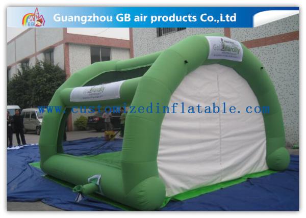 Green Paintball Enclosures Durable Inflatable Sports Dome Tent for Interactive Sports