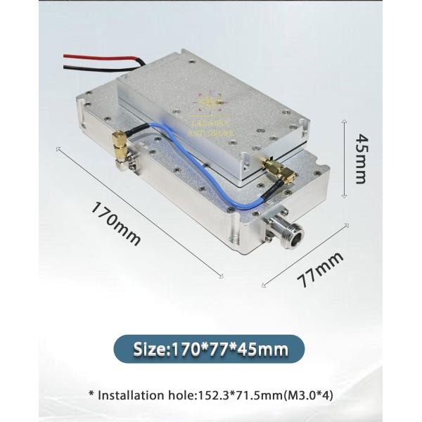 4000-6000MHz 100W Gan Lora Anti UAV Module Anti Portability FPV Strike for DJI RF Power Amplifier with Circulator