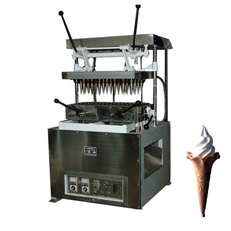 High Capacity 32 Heads Semi-Automatic Ice Cream Cone Waffle Egg Roll Making Machine