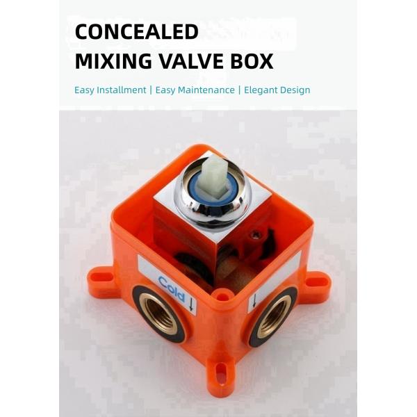 ISO Electroplating Concealed Valve Showers Pressurized Spray Head Copper Valve