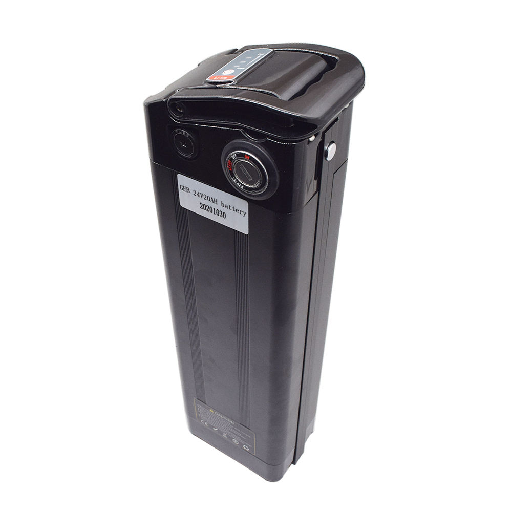 YIMA 48V 12Ah 15Ah Silver Fish Lithium Ebike Battery with Key Lock