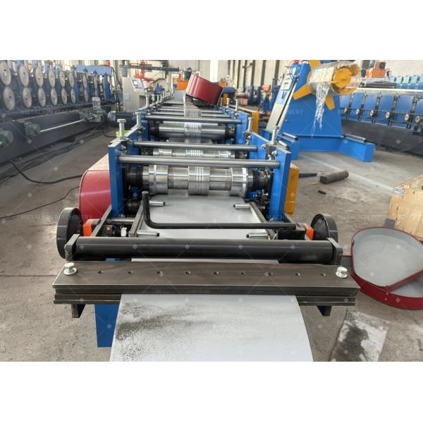 Automated Square Downspout Roll Forming Machine With 18 Stations 5.5Kw Motor And 0.3-0.8mm Material Thickness