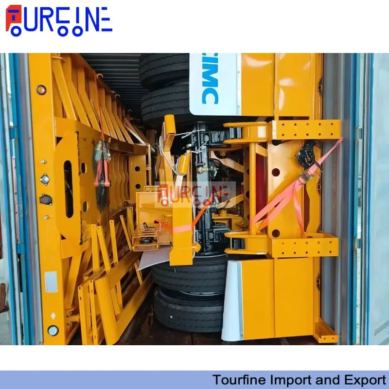 Tri Axle 60 Ton Flatbed Semi Trailer With Detachable Side Walls For Cargo Transport