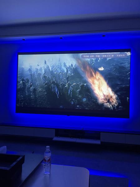 Thin Fixed Frame Screen Long Throw Home Theater Projection Screens 120 Inch