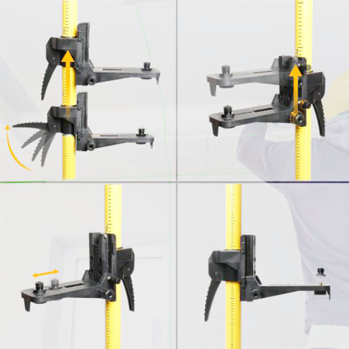 Precision ±1mm/5m 3M Elevated Tripod for Rotary Laser Level Dumpy Level Cross Line Laser