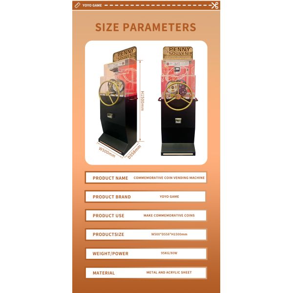 No Power Need Custom Peso Press Machine Tourist Diy Souvenir Coin Press Game Machine Penny Pressed Machine for Museum in Mexico Brazil