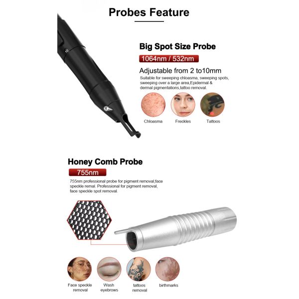 Powerful Pico Laser Tattoo Removal Machine Pigmentation Beauty 1500W