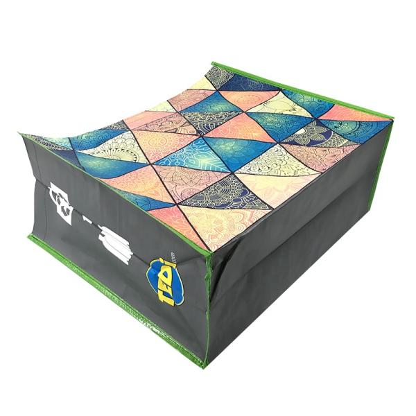 Custom Design Woven Carry Bags Eco Friendly Pp Material Gravure Printing