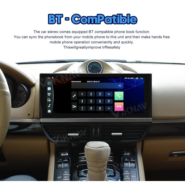 Авторадио Viknav Для Porsche Cayenne (2011-2017) 12,3 дюйма Автомобильный стерео Carplay Мультимедийный проигрыватель GPS навигация