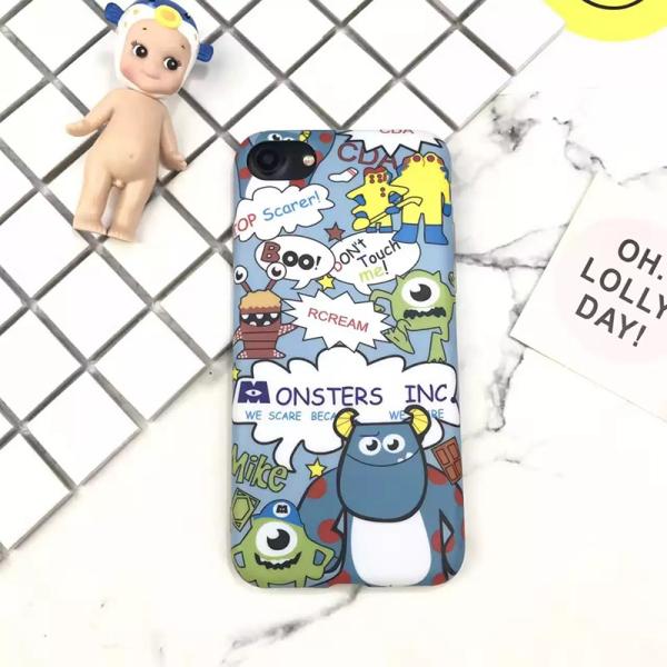 Soft TPU IMD Cartoon Monster University Pattern Cell Phone Case Cover For iPhone 7 6s Plus