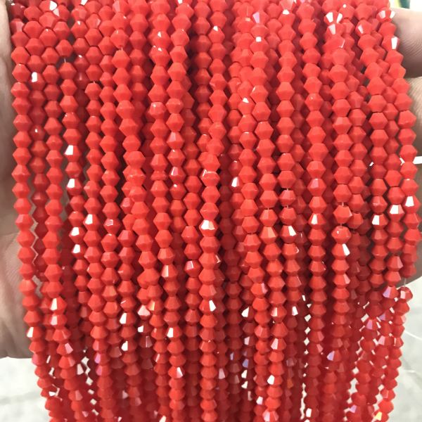 Factory Price Wholesale Bicone Beads 2/3/4/5/6/8mm Colorful Glass Bicone Crystal Beads for Jewelry Making