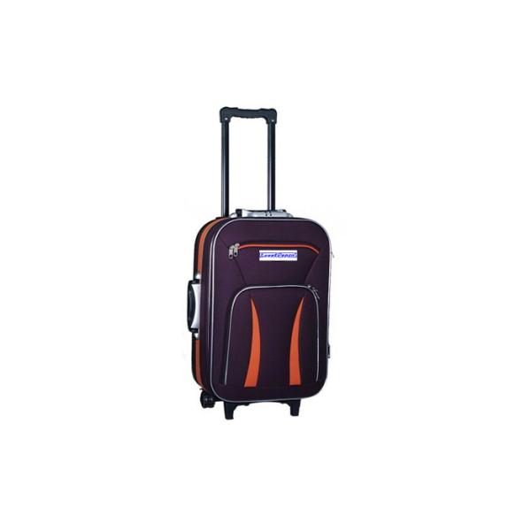 Business Trip 8 Wheel Suitcase Bags , 20 / 24 / 28 Inch Black Iron Trolley Luggage