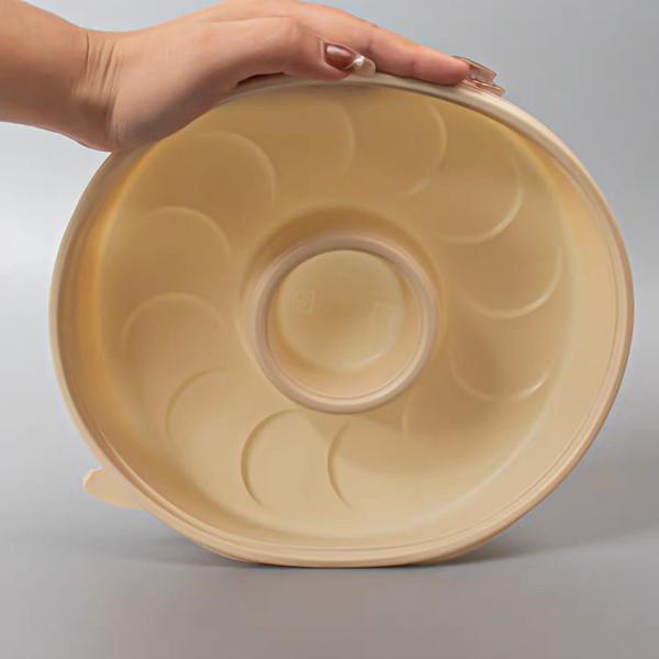 Dumpling Disposable Biodegradable Food Trays 12 Compartment Food Grade