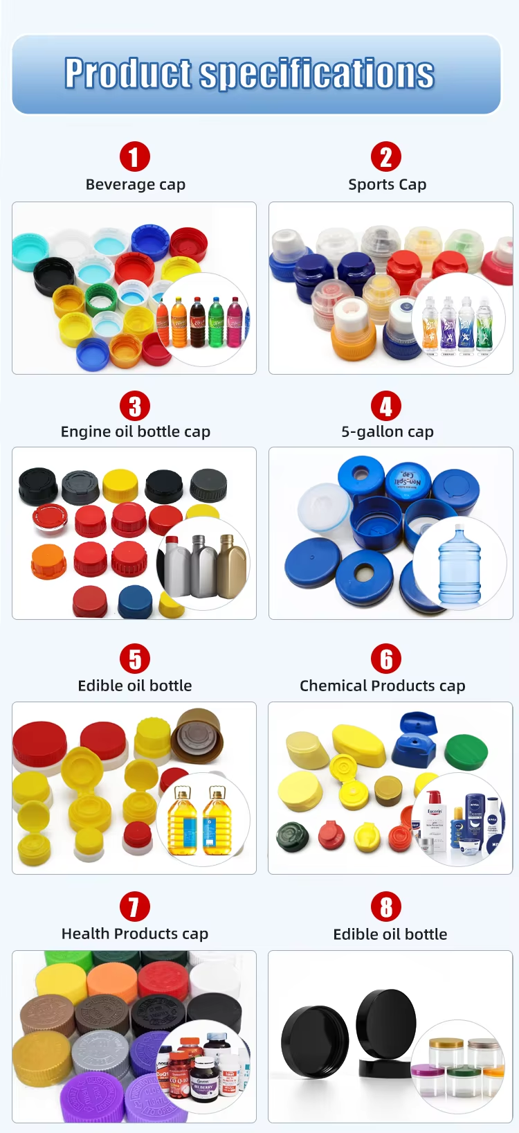 Custom OEM Plastic Injection Mold for High Precision PET Water Bottle Carry Handle Ring with Multi-Cavity Options