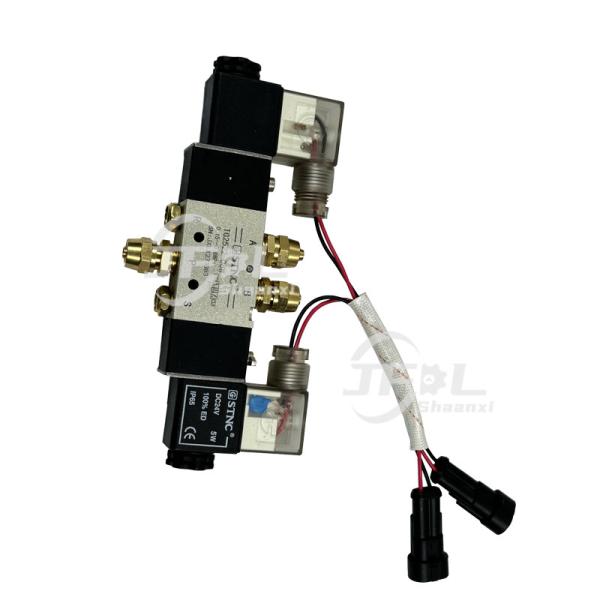DC24V sistema de bomba de porta válvula solenoide 4V220-08 para peças sobressalentes de autocarro Yutong
