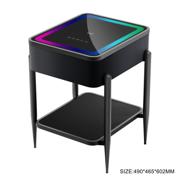 Bluetooth 5.1 Wireless Charging Smart Furniture Surround Sound HIFI Speakers Full Range Coffee Table For Living Room
