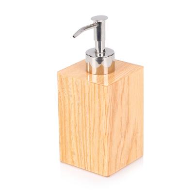 Bespoken wooden finished acrylic shampoo bottle for 5-star hotel bathroom