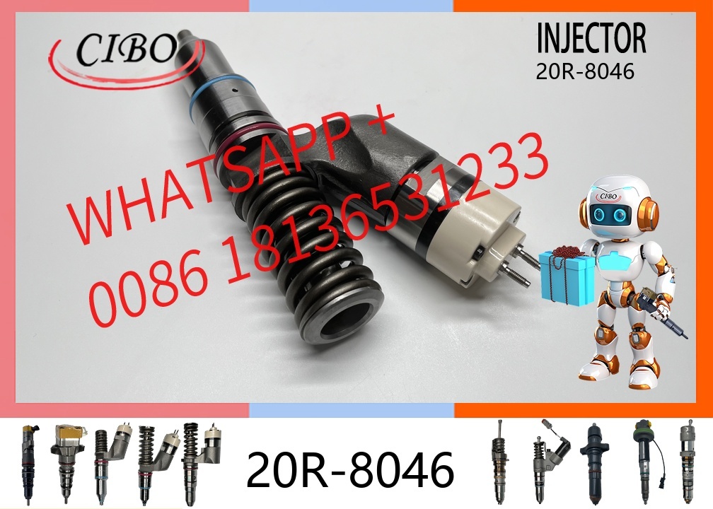 original 20R-8046 Diesel Fuel Injector Assembly for  C13 Engine DE450SGC DE450GC Generator EUI Injector Replacement for OEM 292-3666 249-0713 10R-3262 original new injector