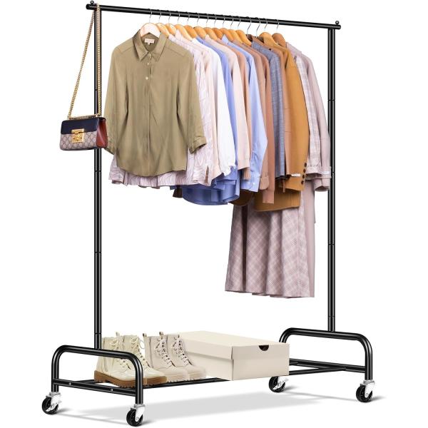 ISO9001 RoHS Approved Finished Goods Wardrobe Metal Coat Rack Free Standing