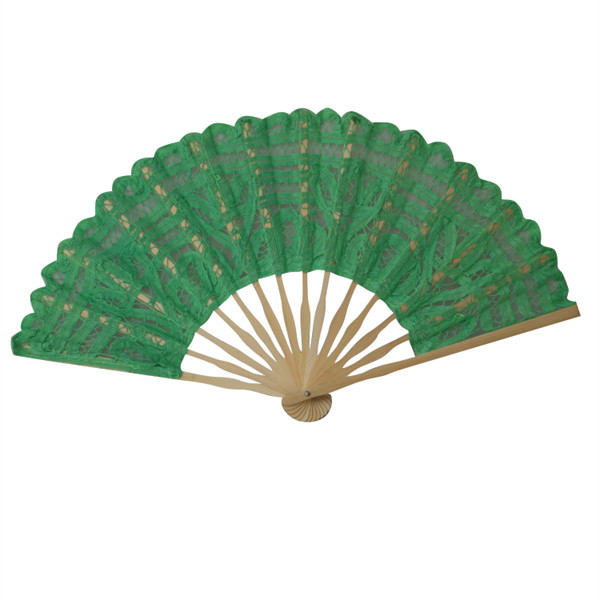 Встали на сторону двойником, который Handmade бамбуковый вентилятор складчатости шнурка вентилятора 21cm 27cm для благосклонности свадьбы