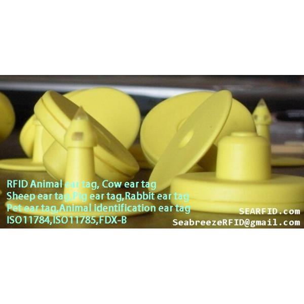 RFID animal ear tag, Cow, Sheep, Pig, Rabbit, Pet ear tag, Animal identification ear tag, ISO11784, ISO11785, FDX-B
