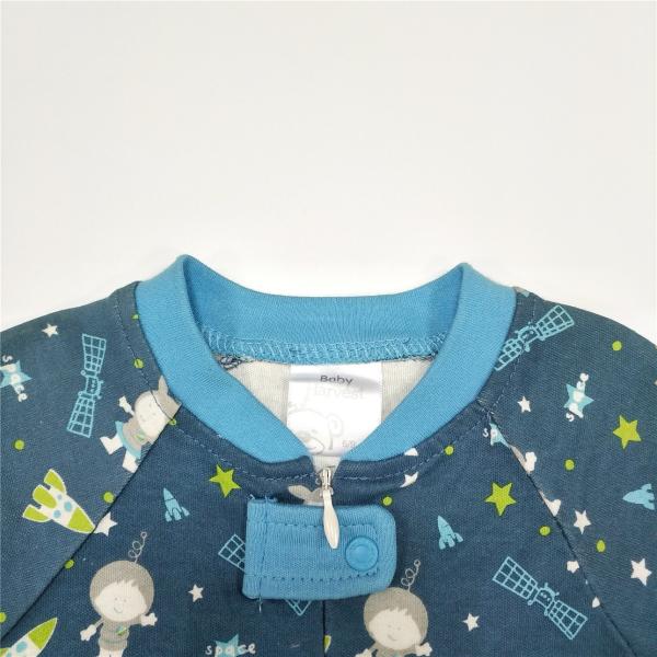 Infants Toddlers Winter Full Print Cotton Footie Pajamas for Unisex Baby Sleepwear