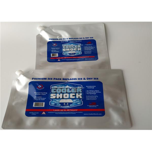 Продукт моря супермаркета приносит плоды устранимой изолированная алюминиевой фольгой более крутая сумка сумки/льда