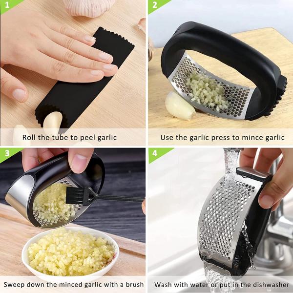 Free Samples Stainless Steel Garlic Mincer Grinder for Sustainable Kitchen Accessories
