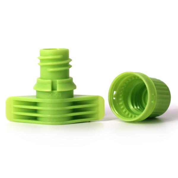 Blue Shiny 9.6mm Doypack Plastic Spout Caps