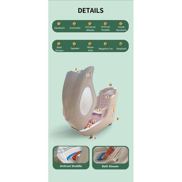 Озоновая сауна для всего тела Гидротерапия Спа Капсула Физическая терапия 200 Вт