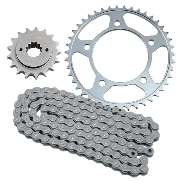 45 steel/A3 steel 525 O-Ring Chain and Sprocket Set for Honda Shadow 750 Front Teeth 17T