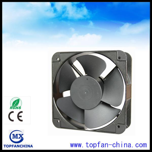Black Square High Air Flow Electronic Equipment Cooling Fans For Home Appliances