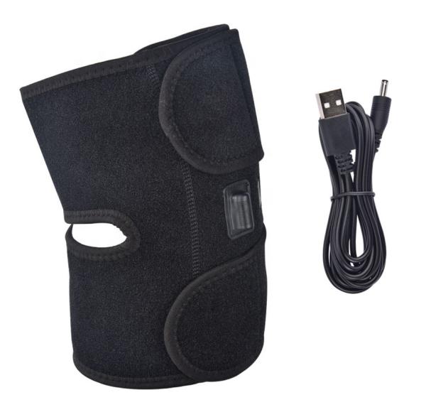 Envoltório de terapia de calor com carregamento USB para lesão no joelho 45 graus de temperatura material de grafeno