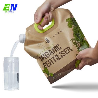 Stand Up Liquid Pouch Bag With Spout Handle 2.5L Waterproof
