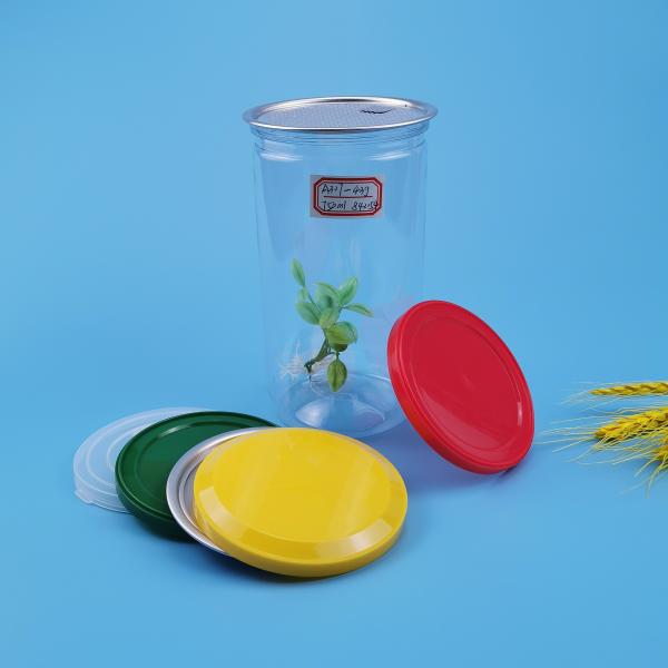 FSSC22000 750ML Plastic Food Cans With PE Soft Cover