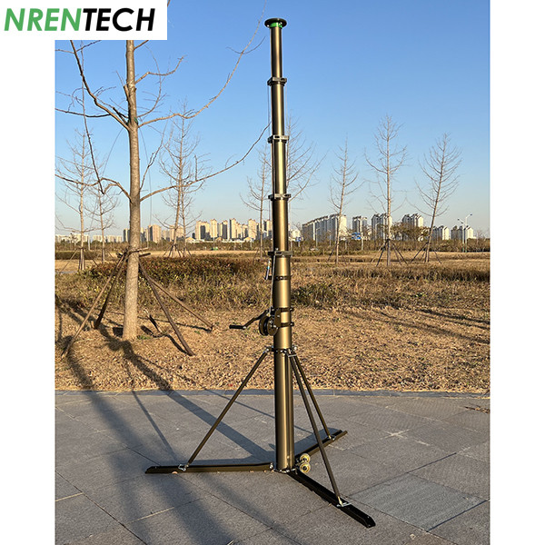 6m aluminum manual operation telescopic mast NR-M1700-6000 telescoping mast, antenna mast, CCTV mast