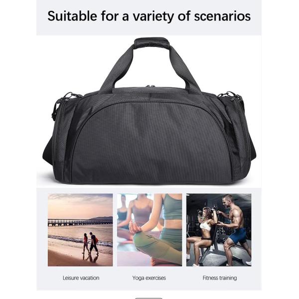 OEM Logo Oxford Travel Bag With Handle Dry And Wet Separation Gym Fitness Bag