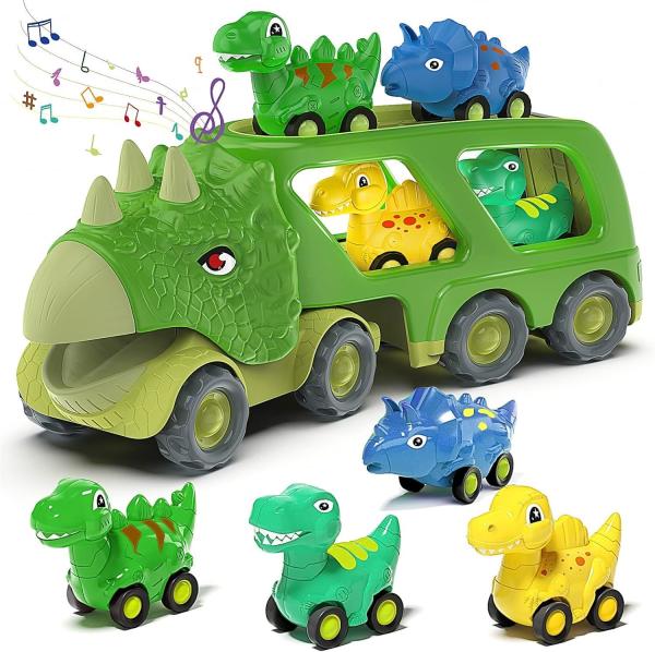 18M Kids Toddler Friction Power Dino Car Toy Perfeito Natal Presente Surpresa de Aniversário