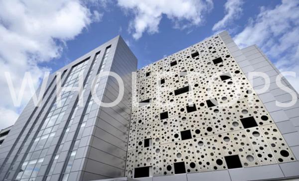 Irregular Decorative Holes Perforated Aluminum Sheet By CNC Machining