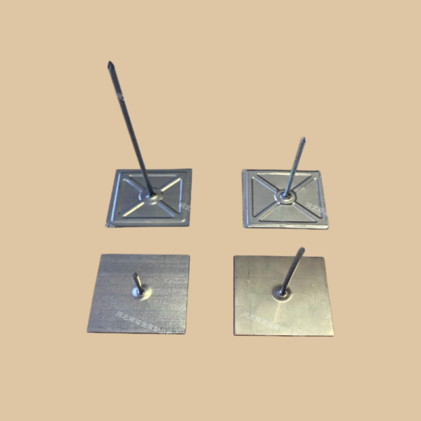 Zinc Finish Anticorrosion Metal Building Insulation Self Stick Pins For Glass Wool